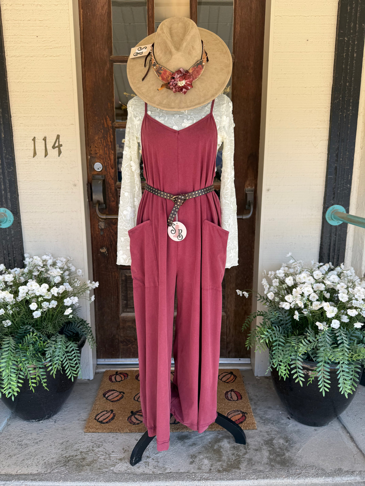 Wine Country Mineral Wash Jumpsuit