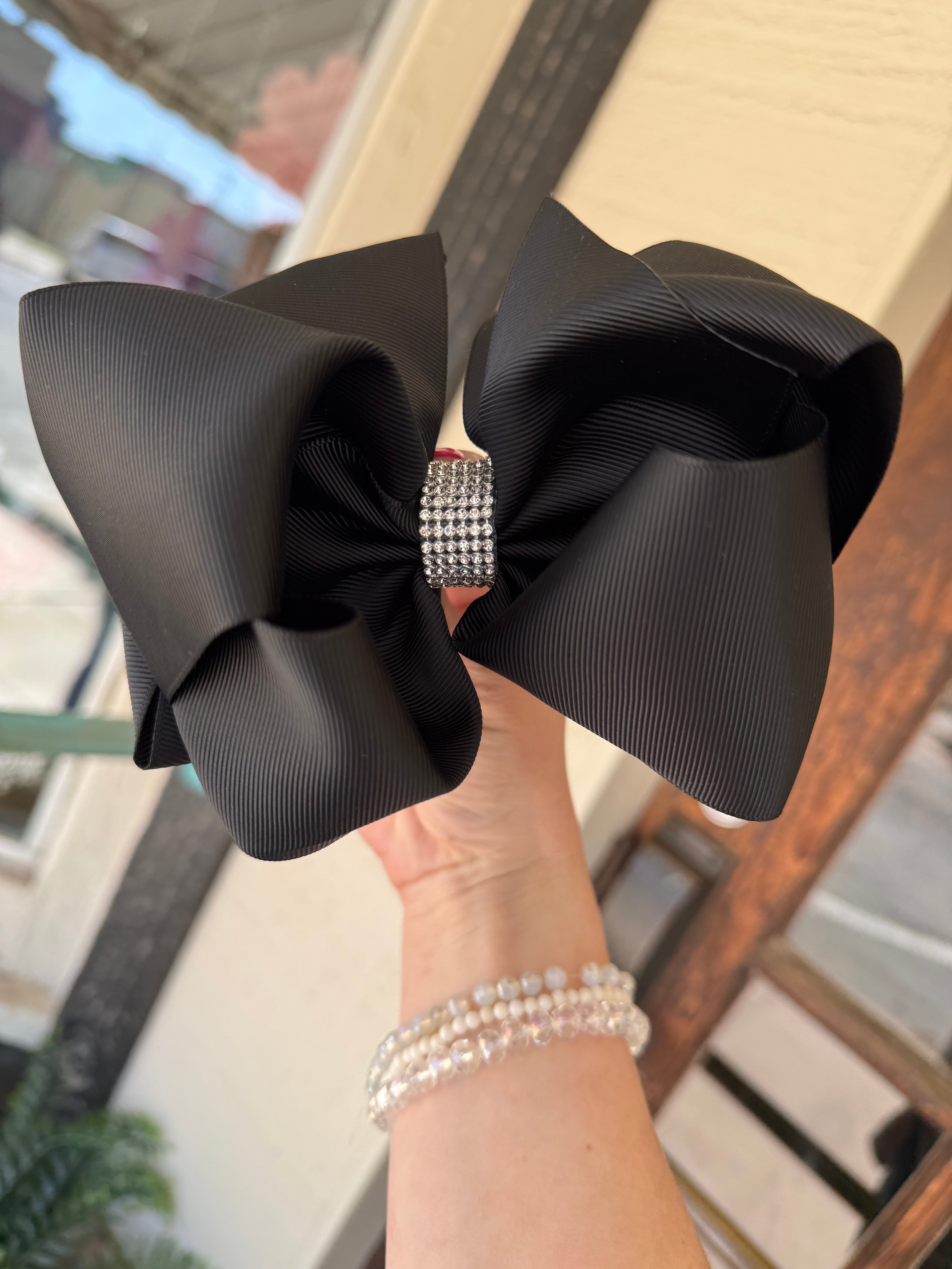 Black Little Luxe Bow