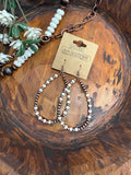 Brown Navajo Trail Teardrop Earrings