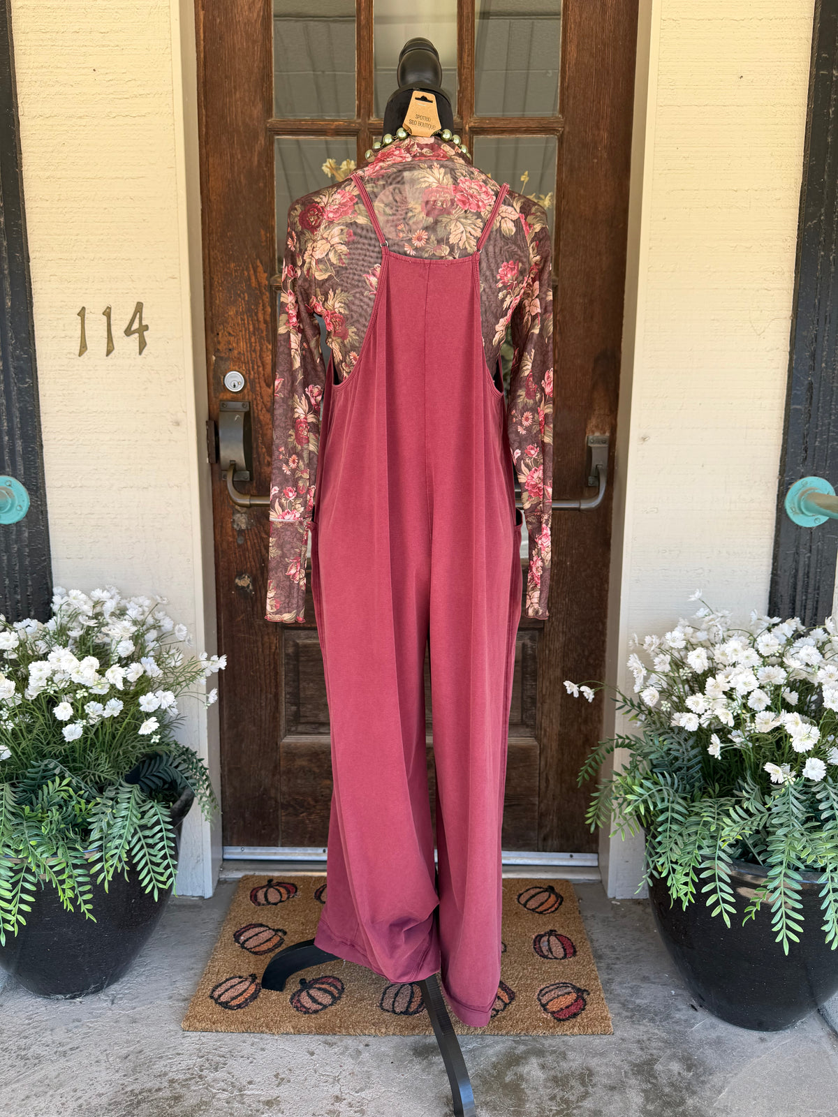 Wine Country Mineral Wash Jumpsuit