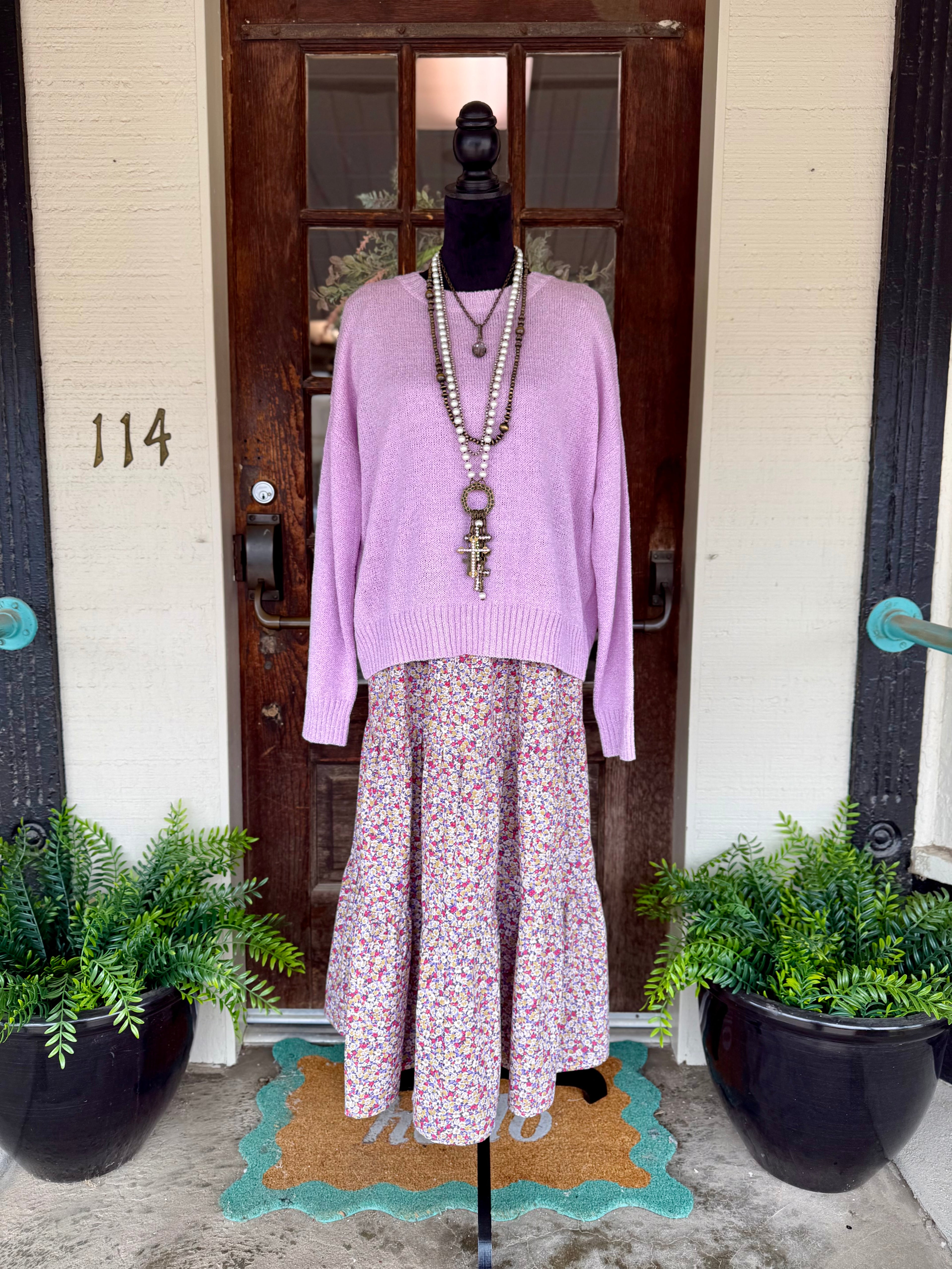 Spring Lilac Sweater