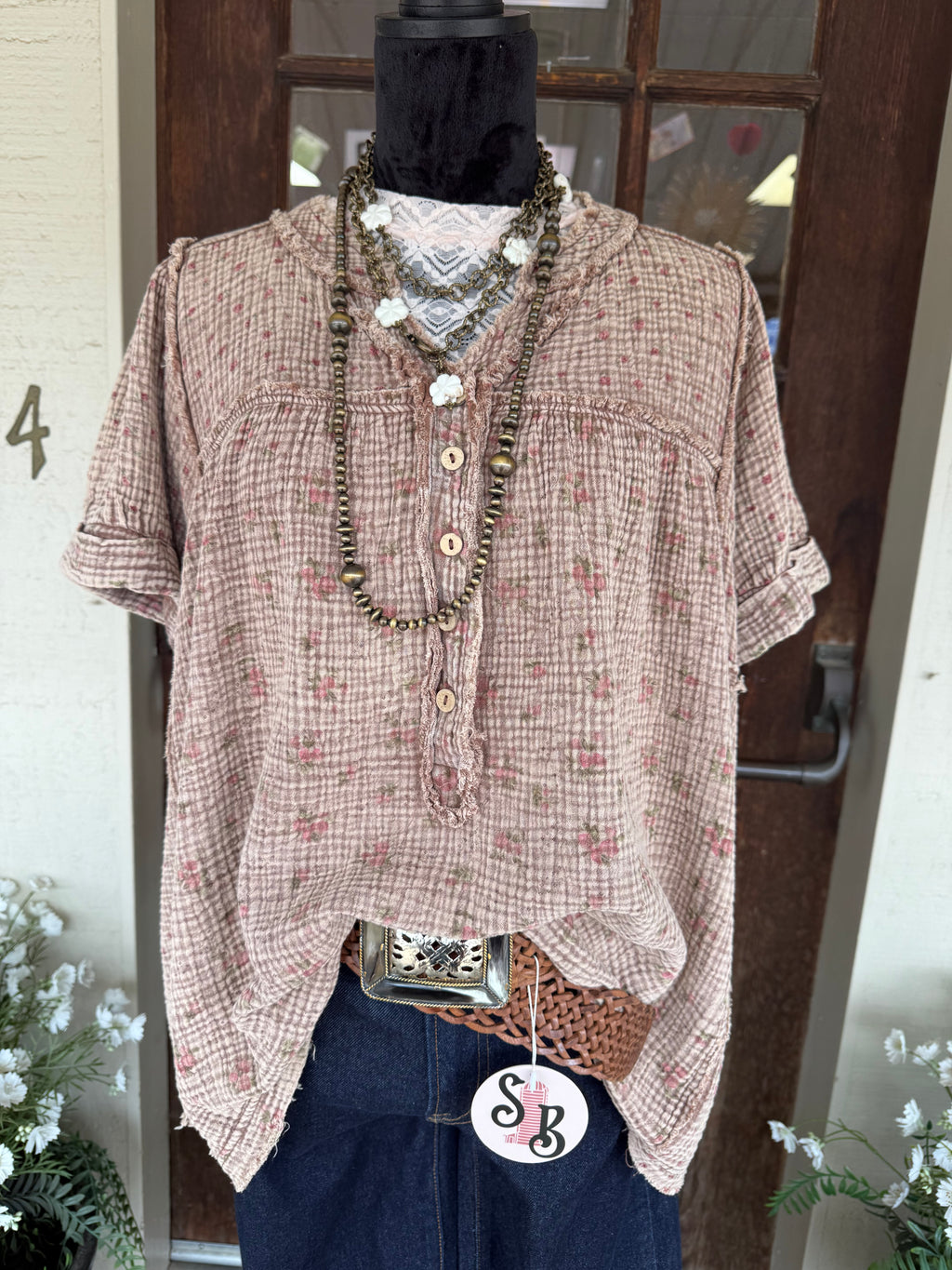 Rustic Romance Gauze Top