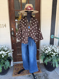 Espresso Dot Blouse