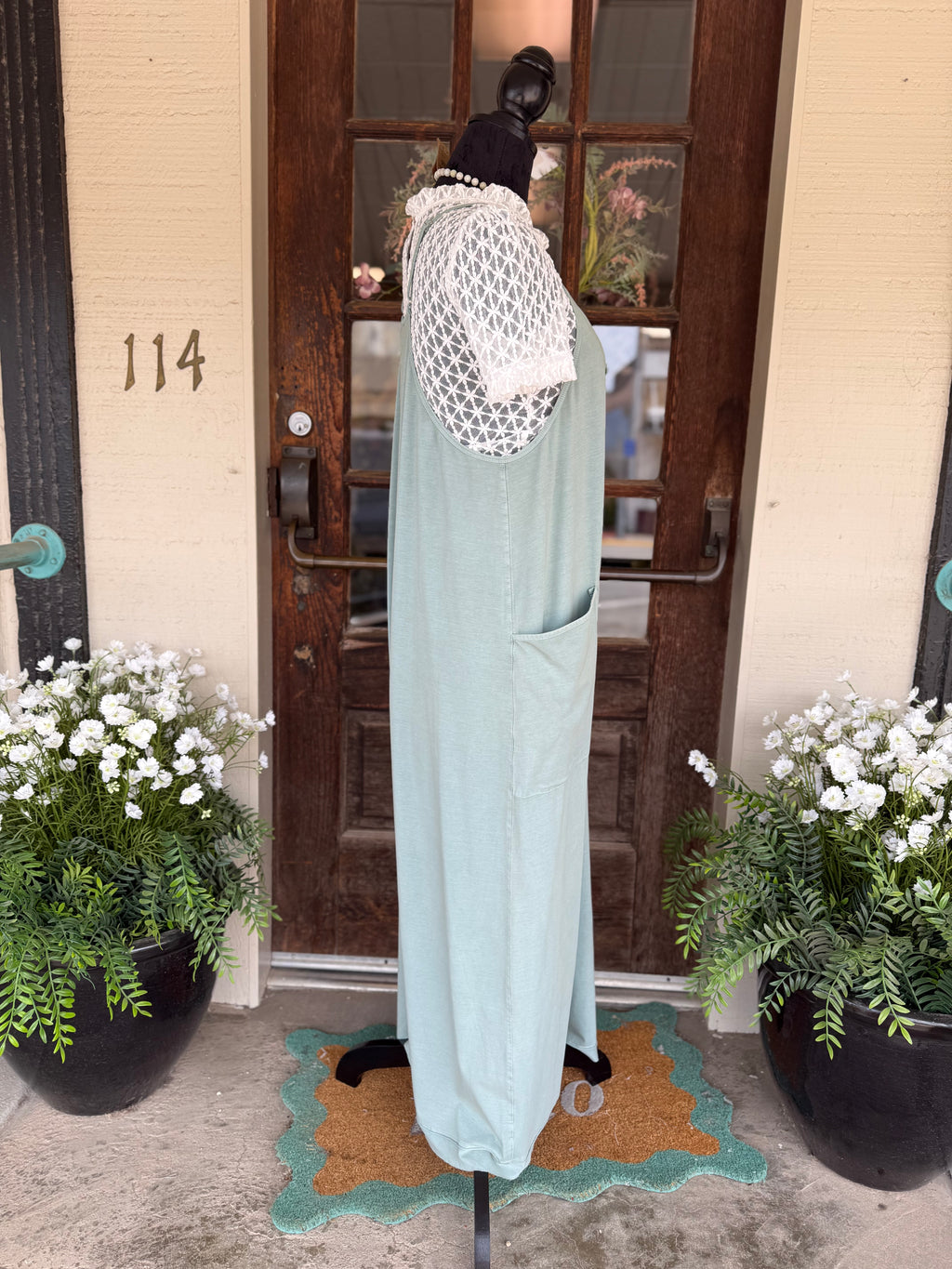 Dusty Blue No Plans Needed Jumpsuit