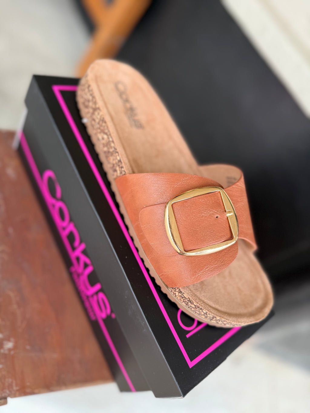 Corky's Road Trip Cognac Sandal