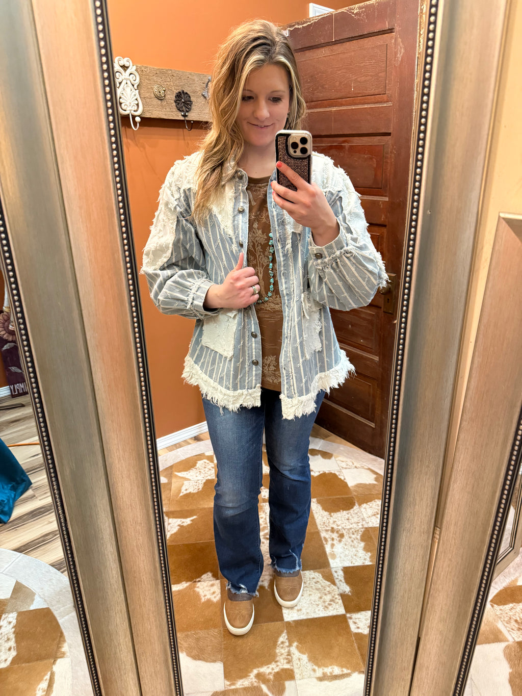 Denim Vintage Boho Shacket