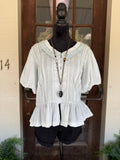 Prairie Sky Peplum Blouse