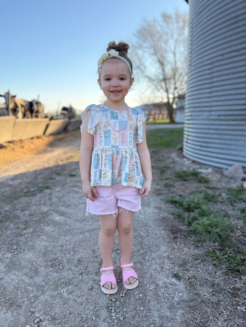 Girls Dainty Garden Peplum