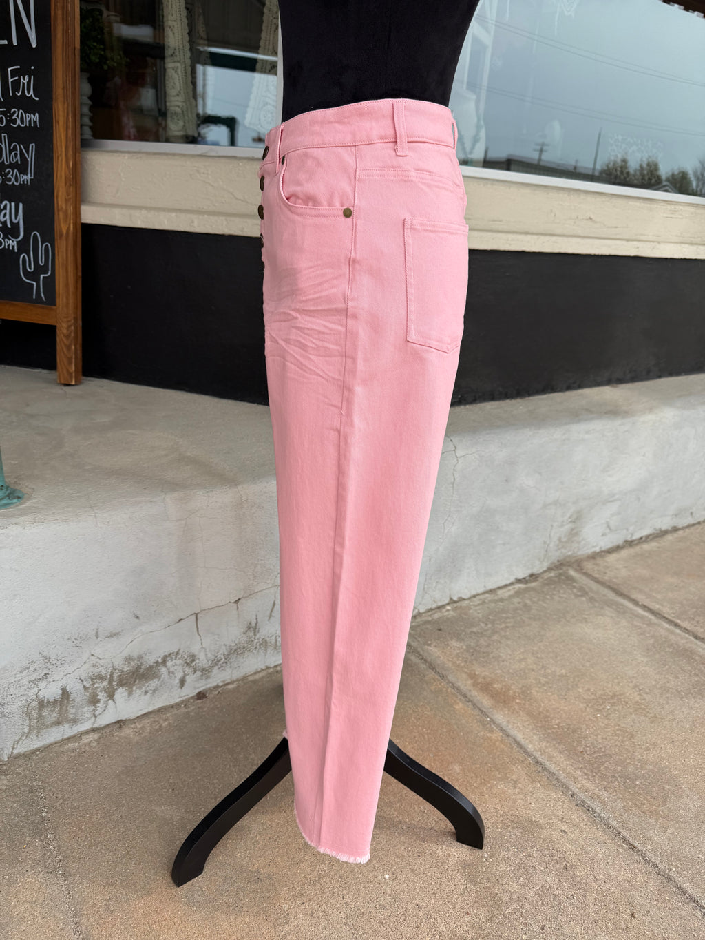Sweet Peony Button Pants