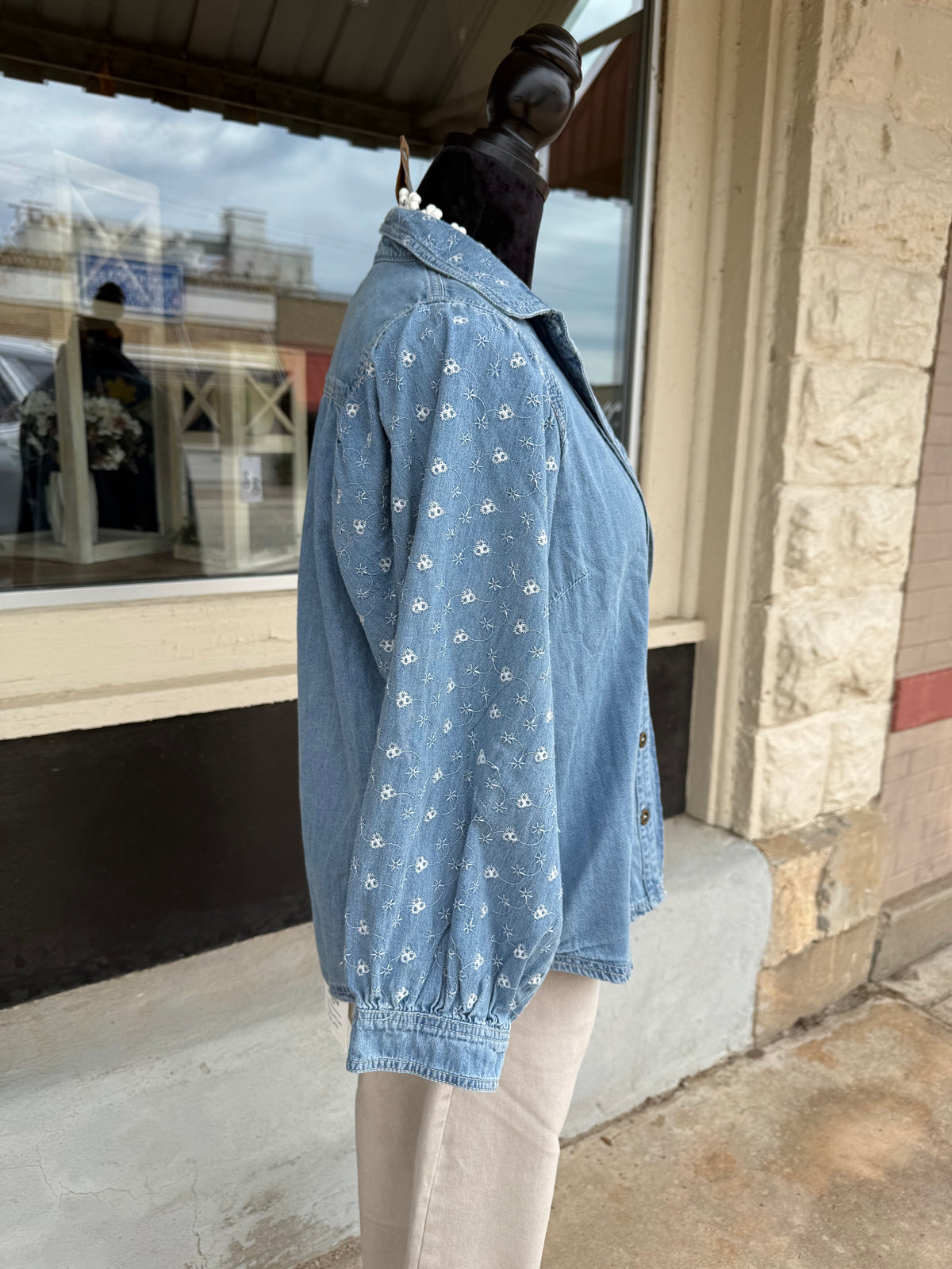 The Charlotte Denim Blouse