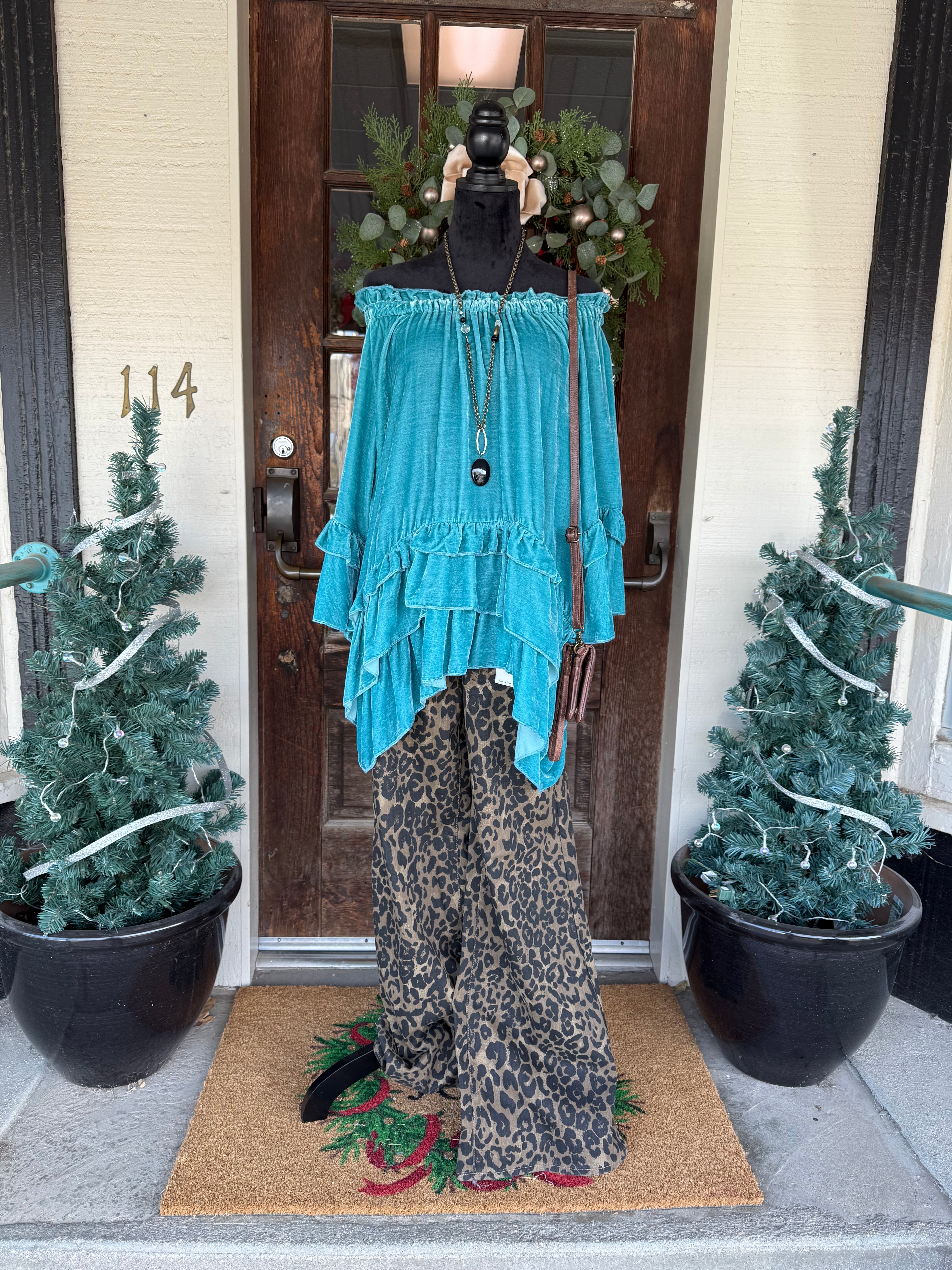 Velvet Turquoise Top