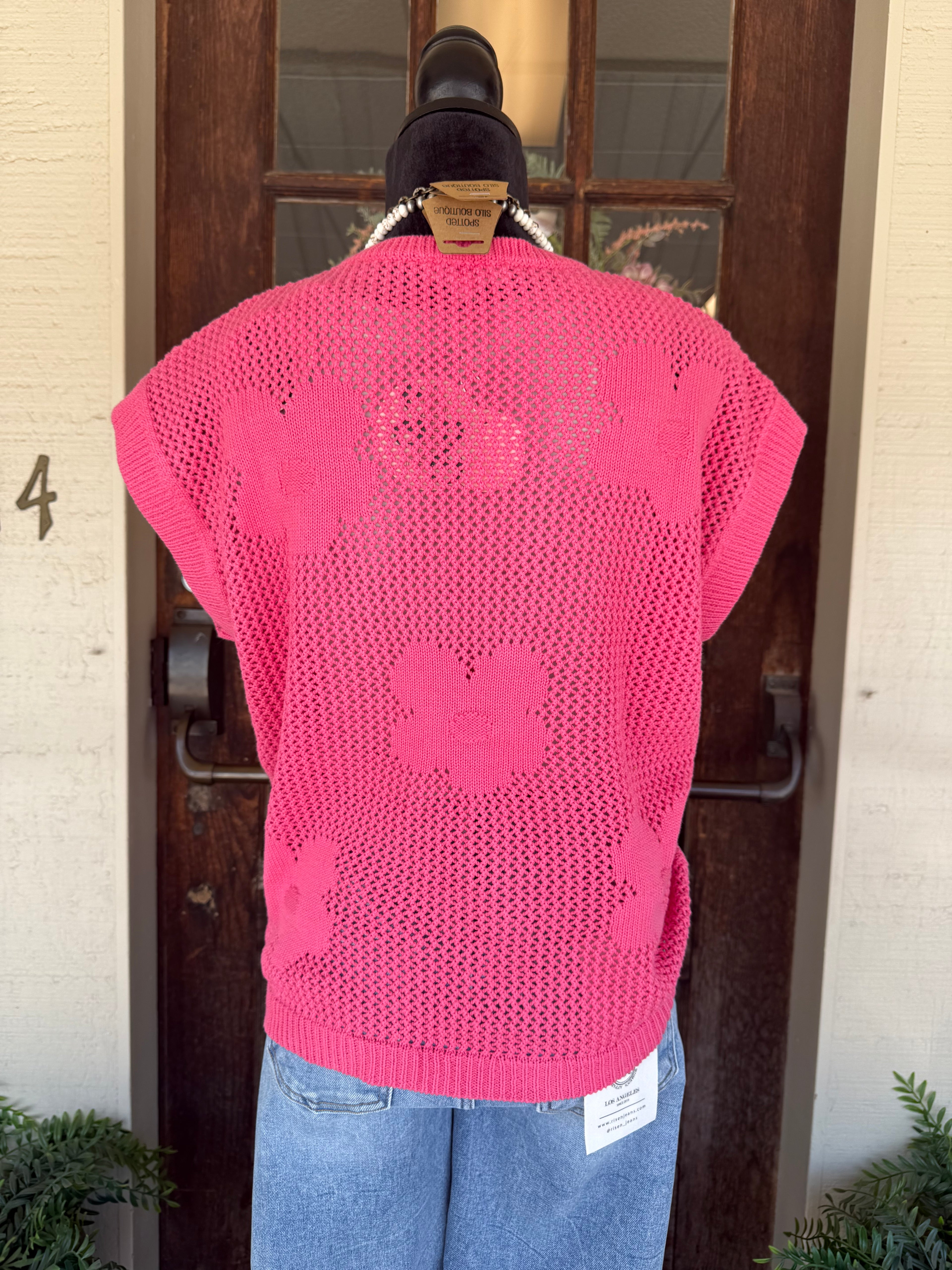 Petal Pop Sweater Top