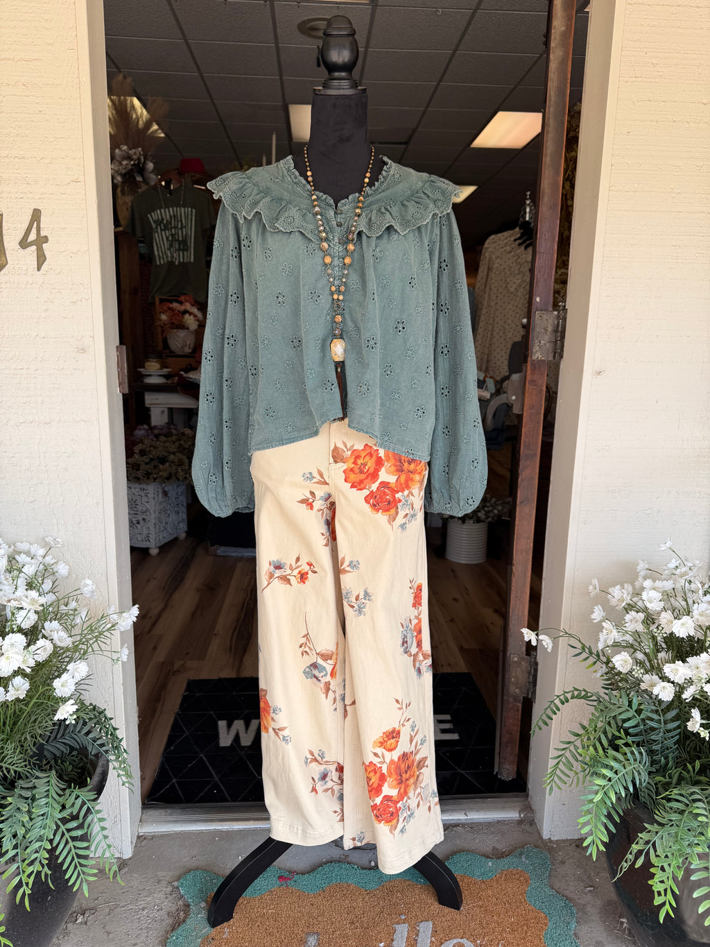 Harvest Bloom Wide Leg Pants
