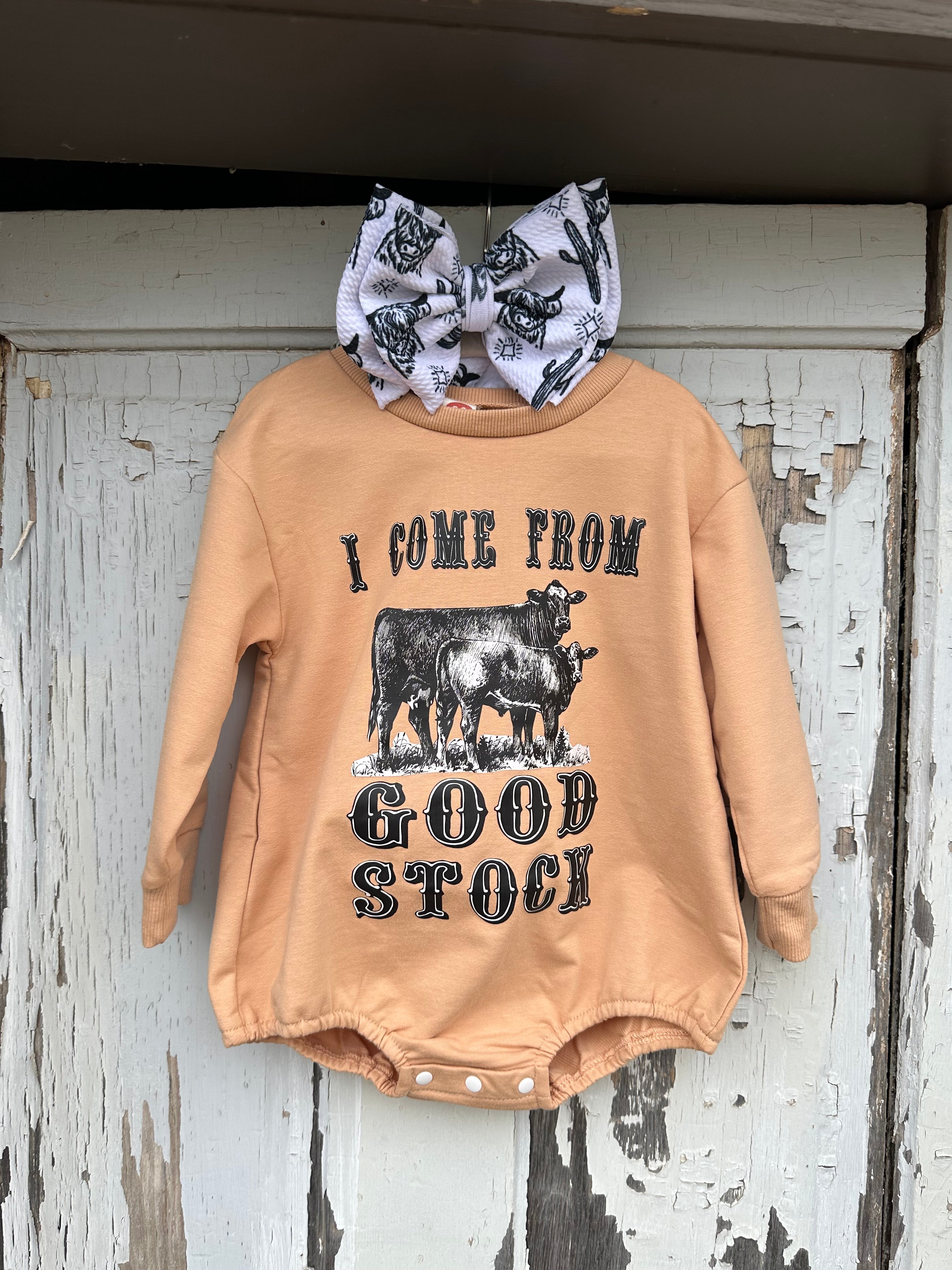 I Come From Good Stock Romper