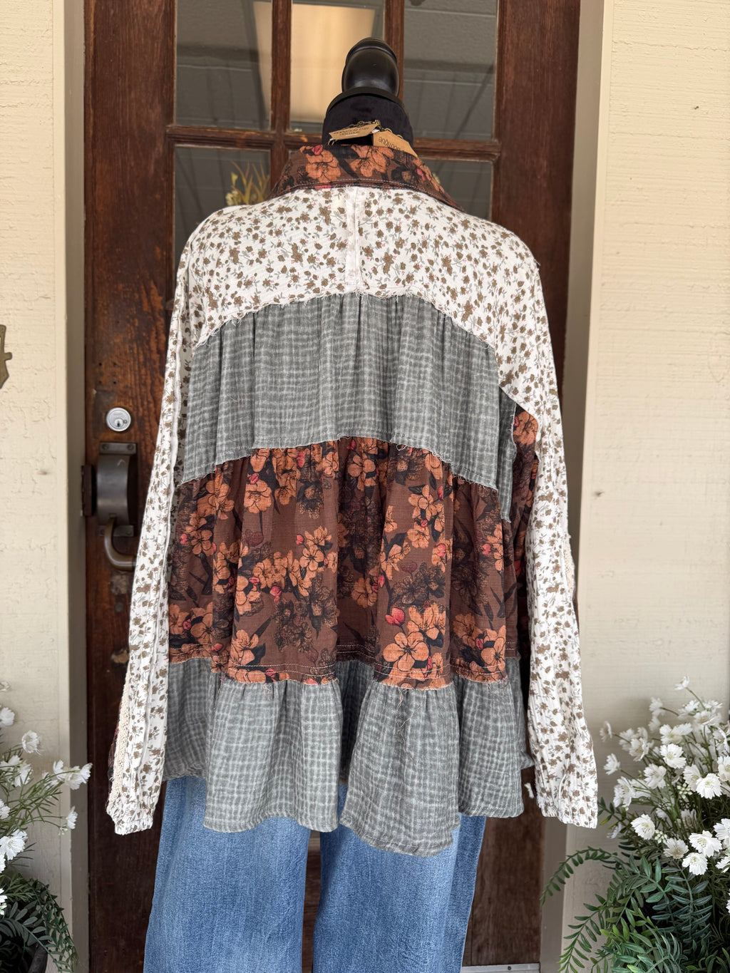 Autumn Story Patchwork Blouse
