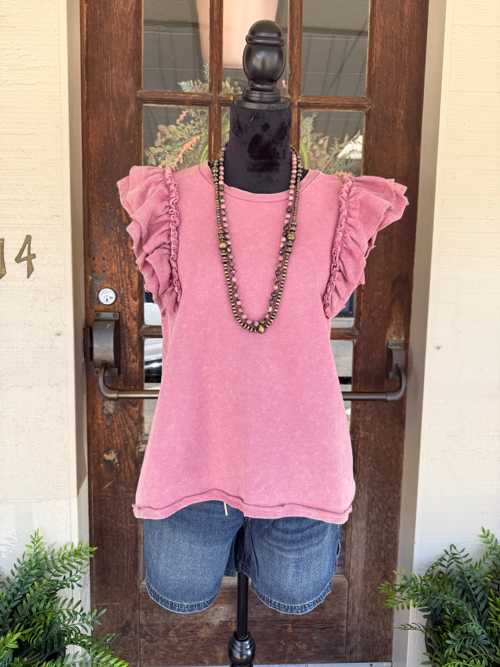 Pretty in Mauve Top