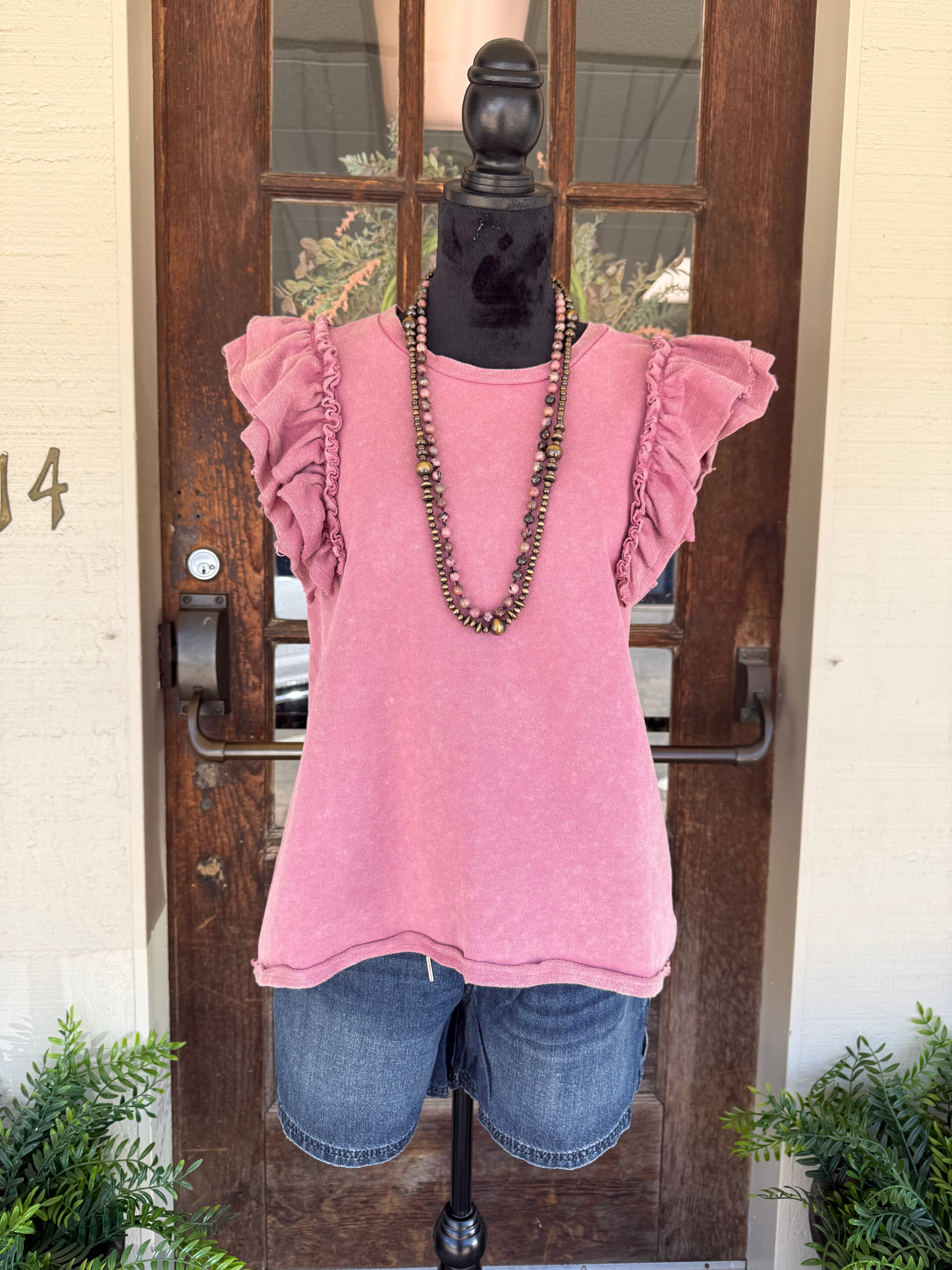 Pretty in Mauve Top