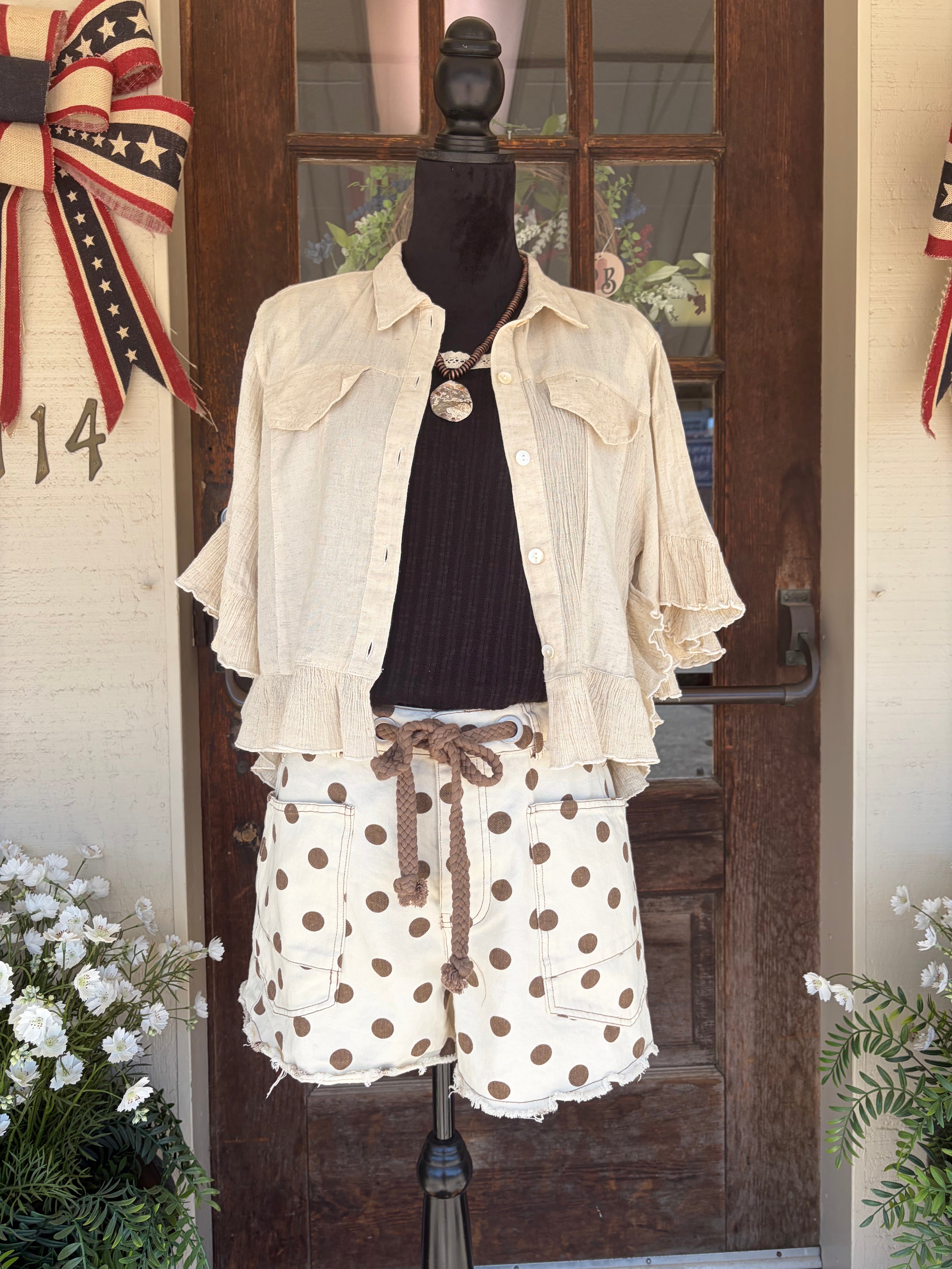 Cocoa Dot Shorts