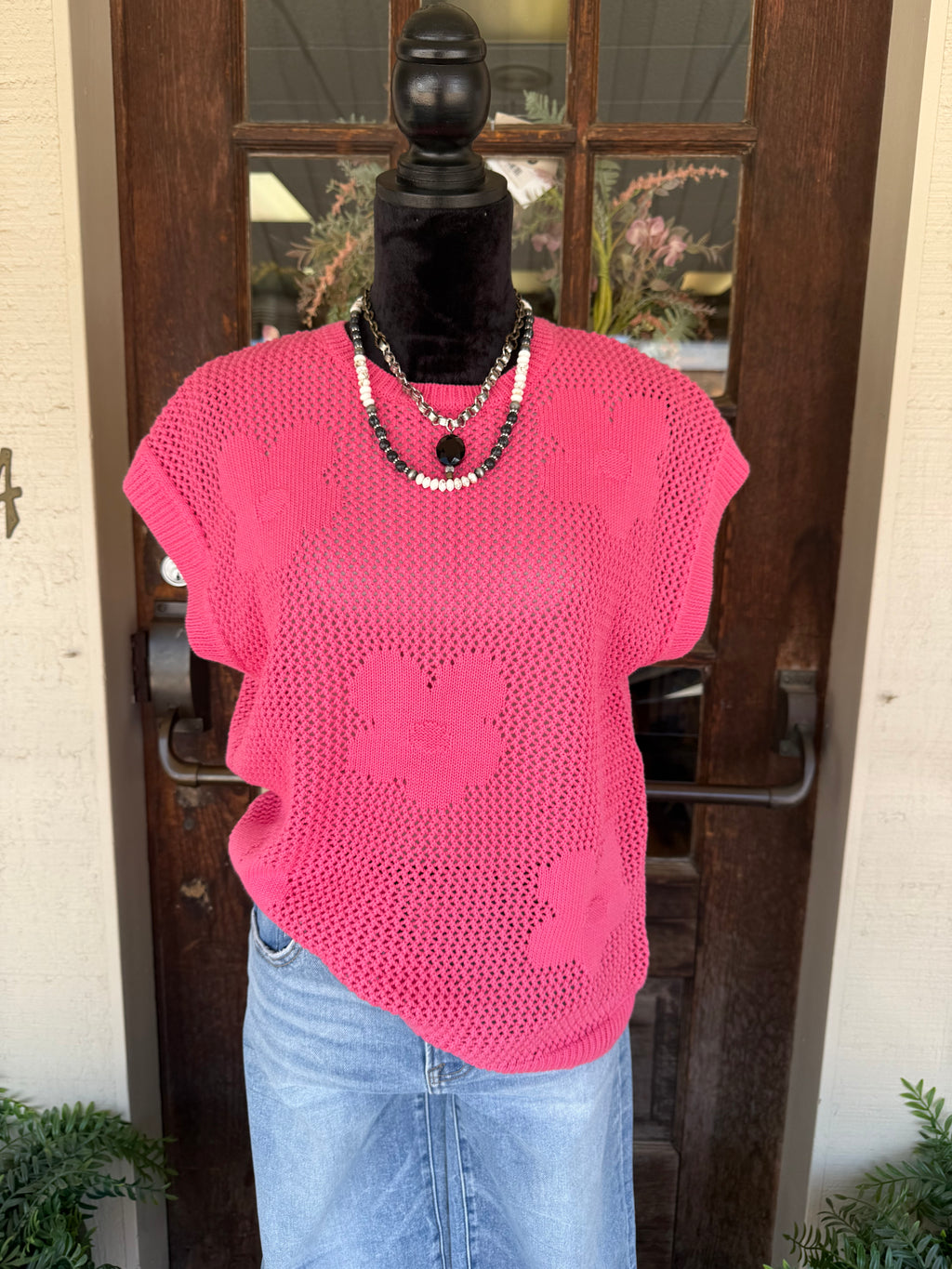 Petal Pop Sweater Top