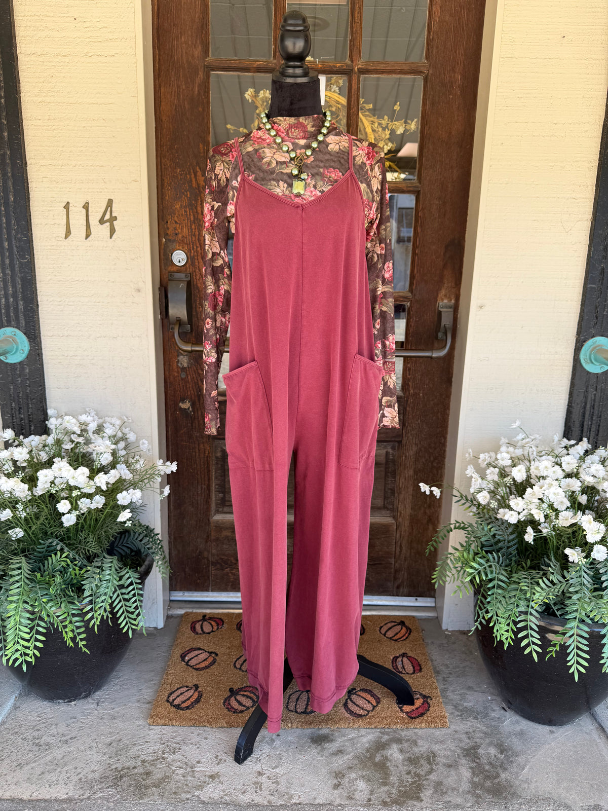 Wine Country Mineral Wash Jumpsuit