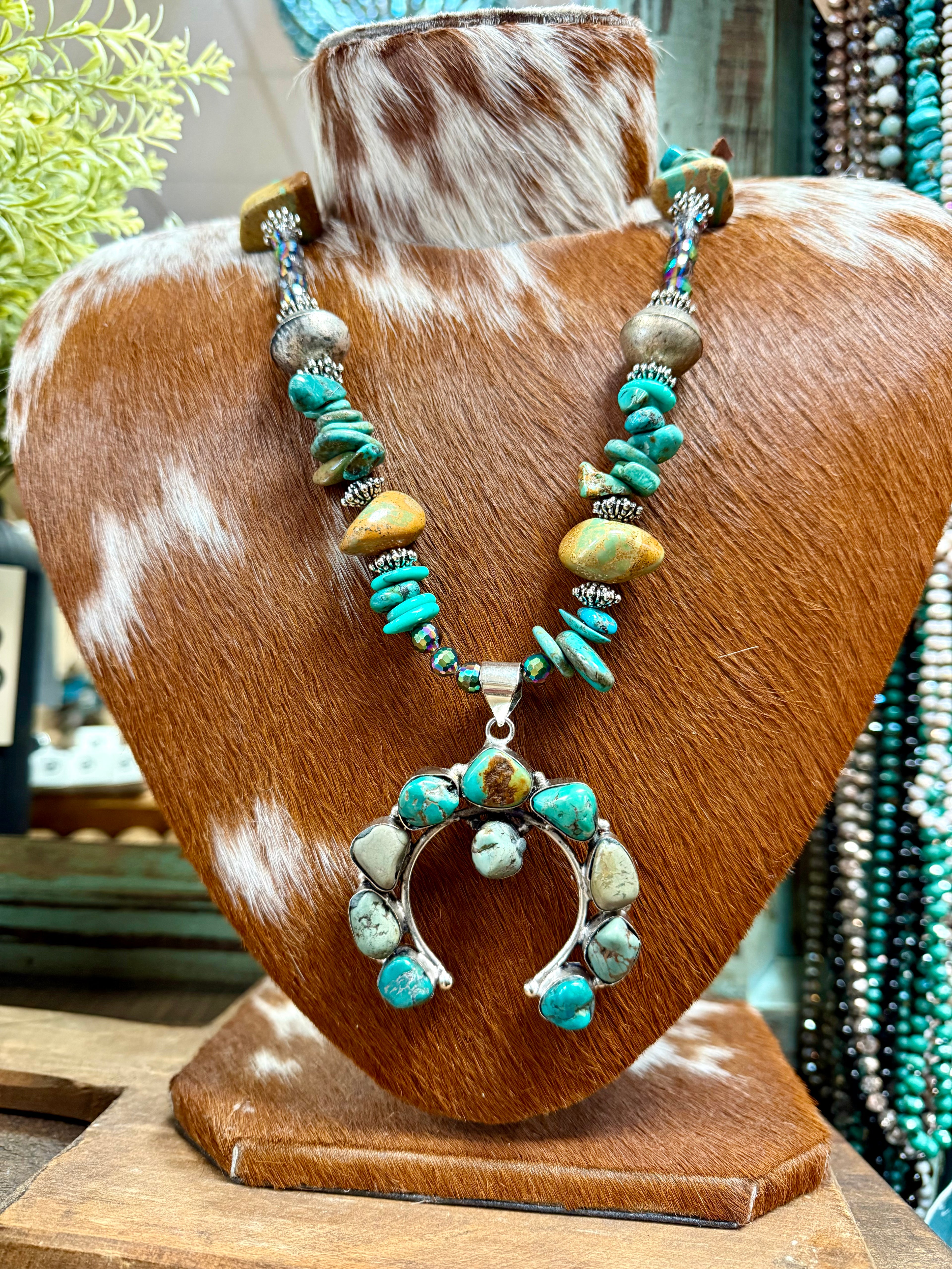 Desert Sky Turquoise Pendant Necklace