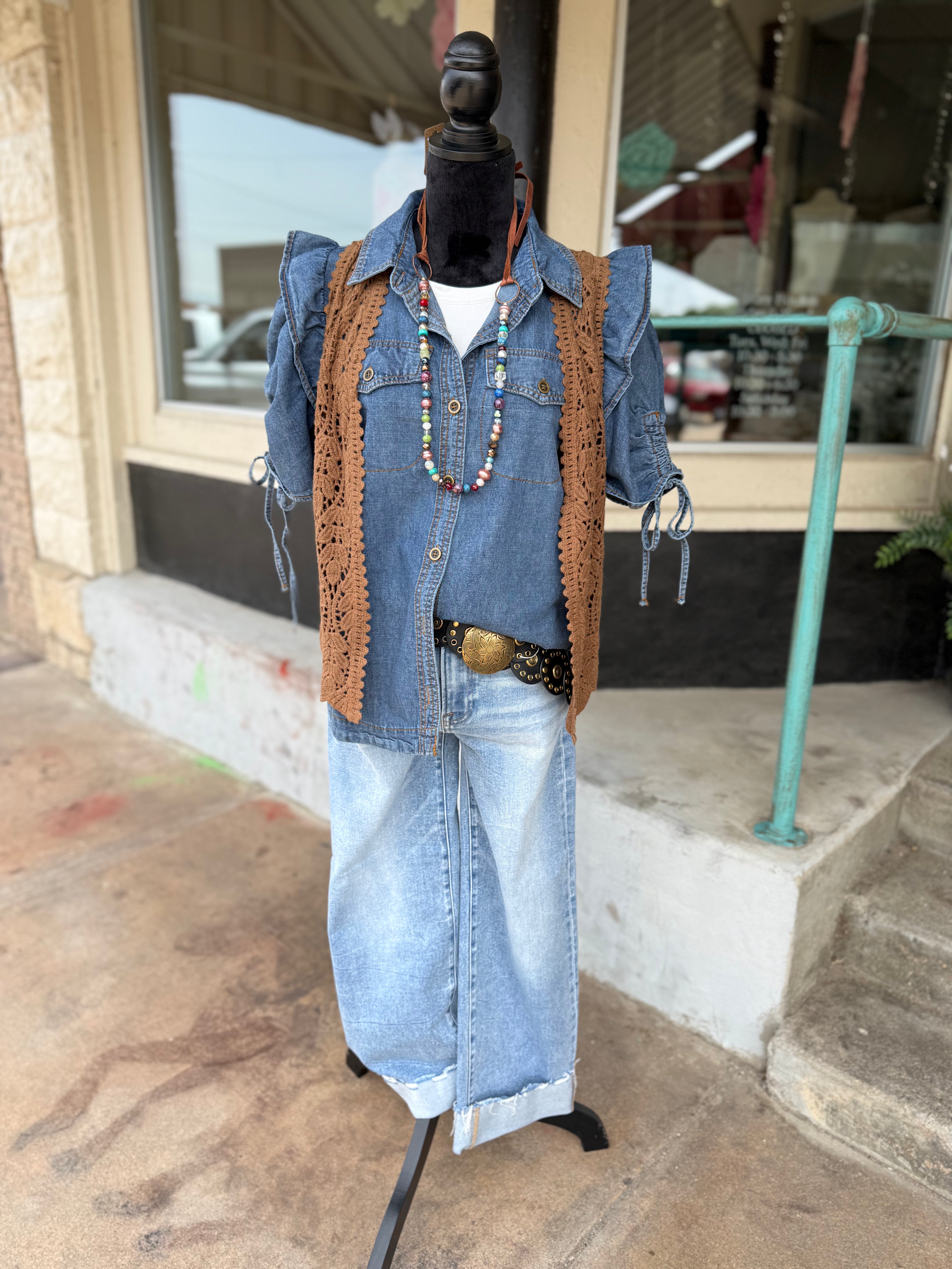 Rebel Romance Denim Top
