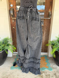 Black Pearl Ruffle Pants