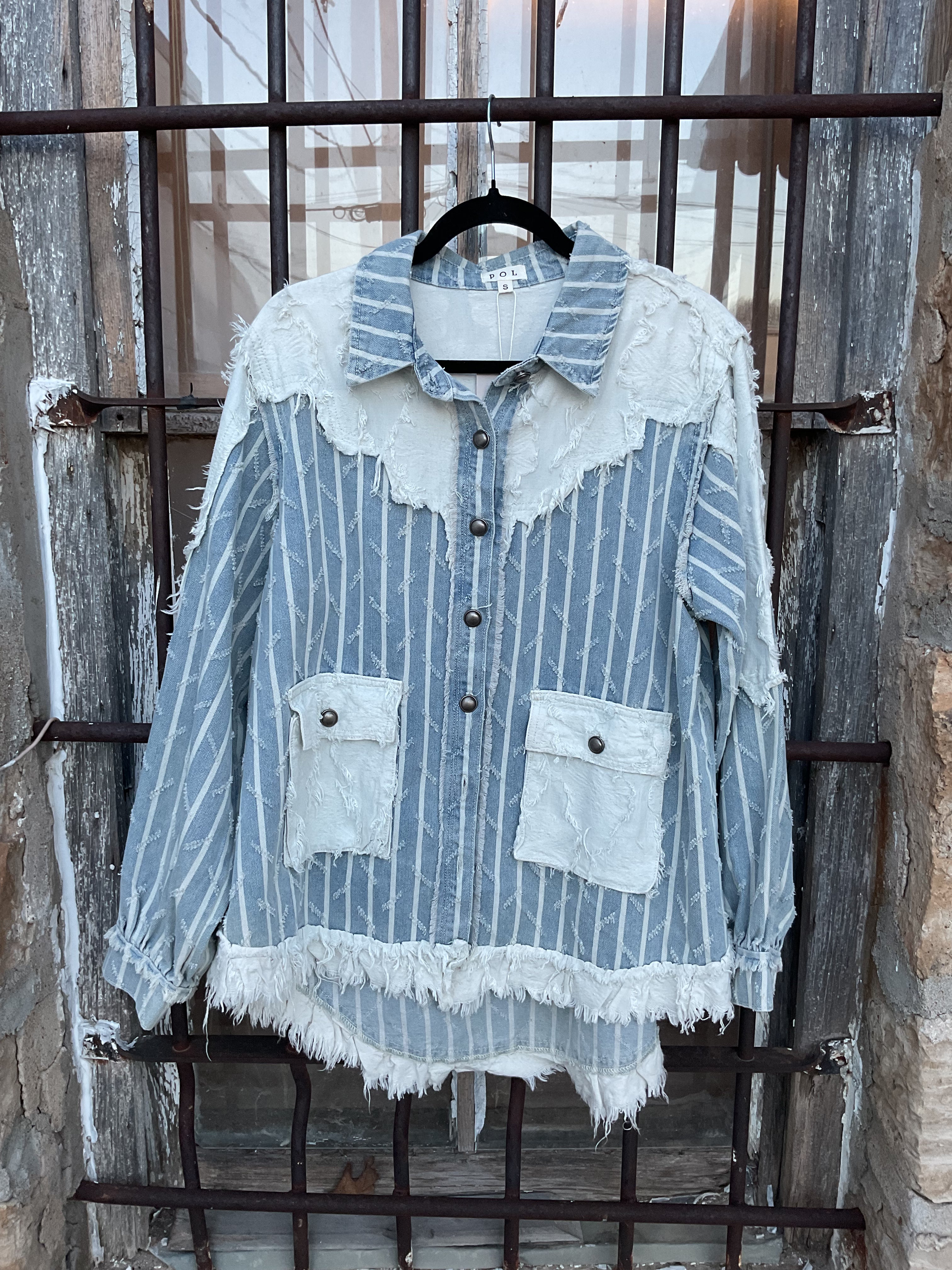 Denim Vintage Boho Shacket