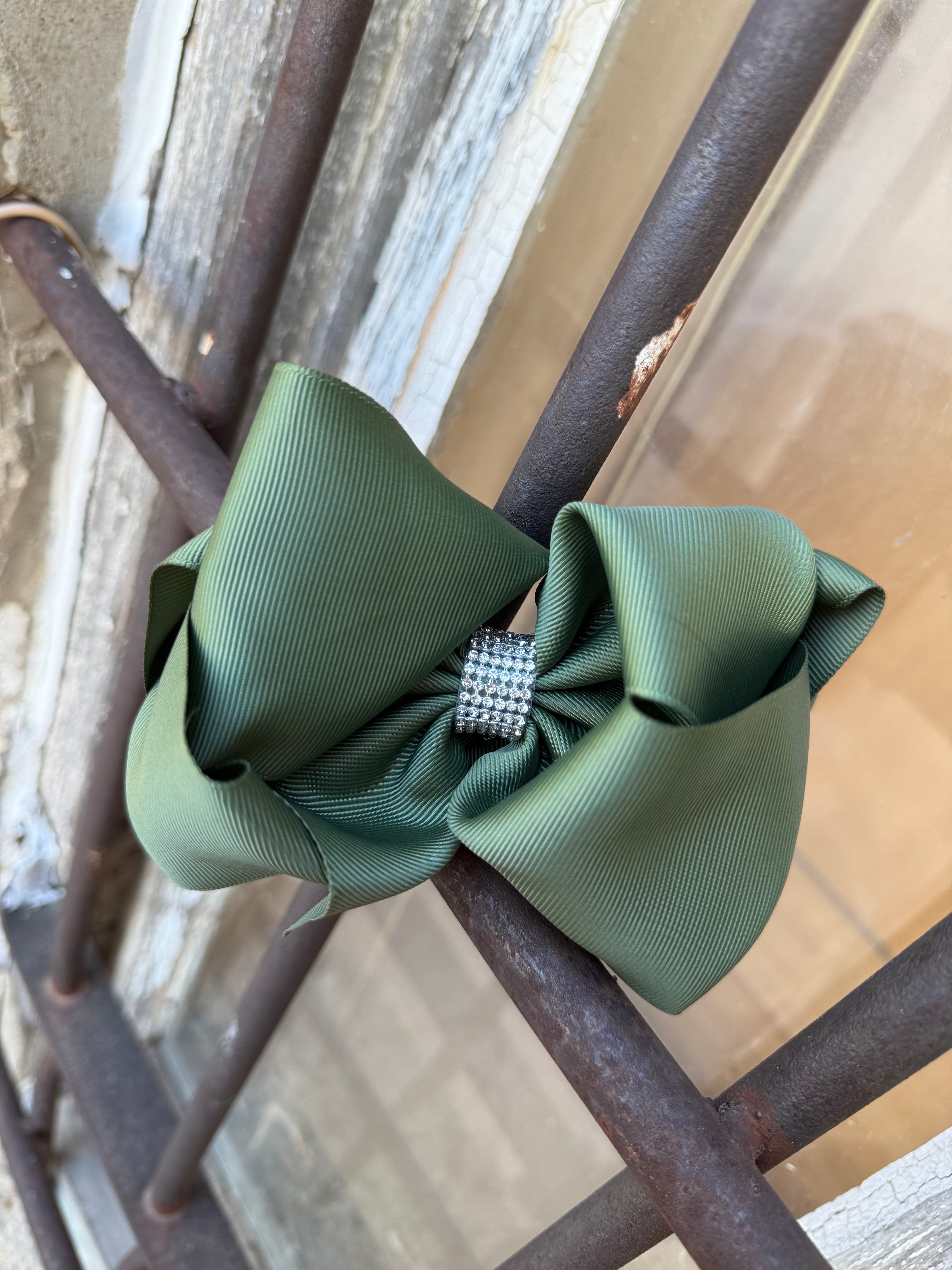 Desert Olive Little Luxe Bow