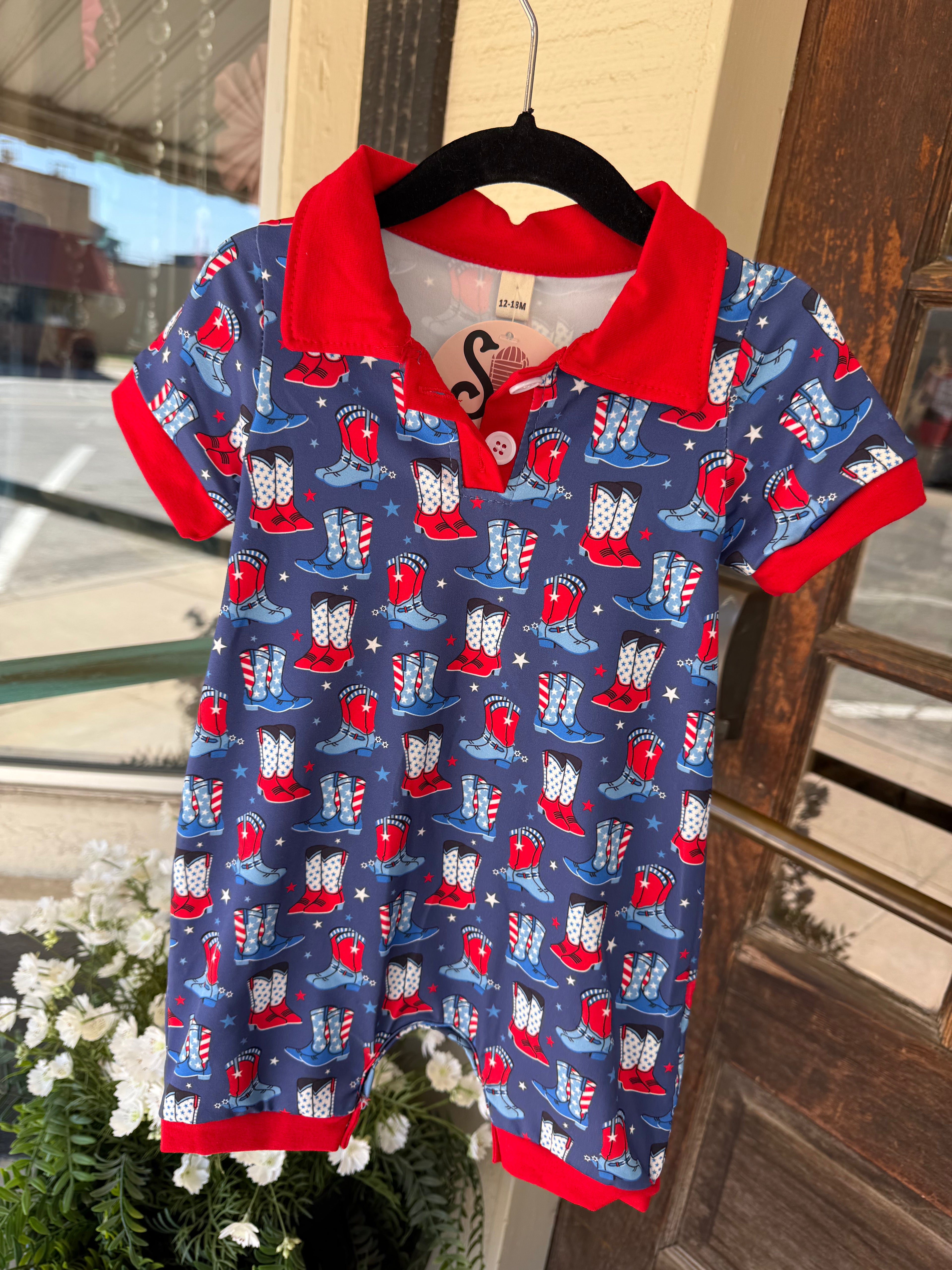 Boots & Freedom Romper