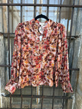Mauve Meadow Floral Blouse