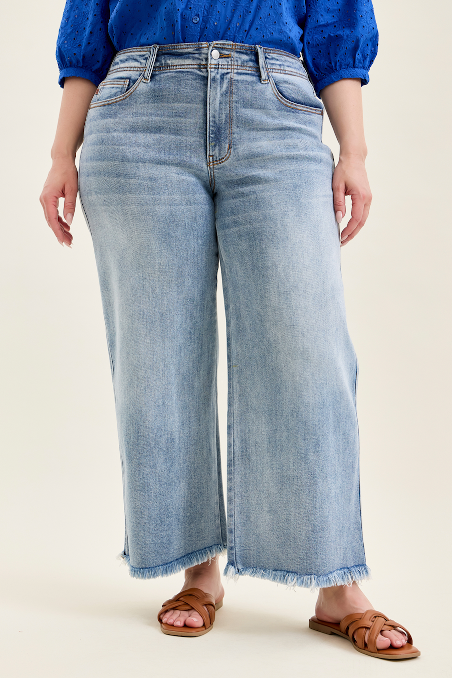 Judy Blue Prairie Sky Wide Leg Jeans