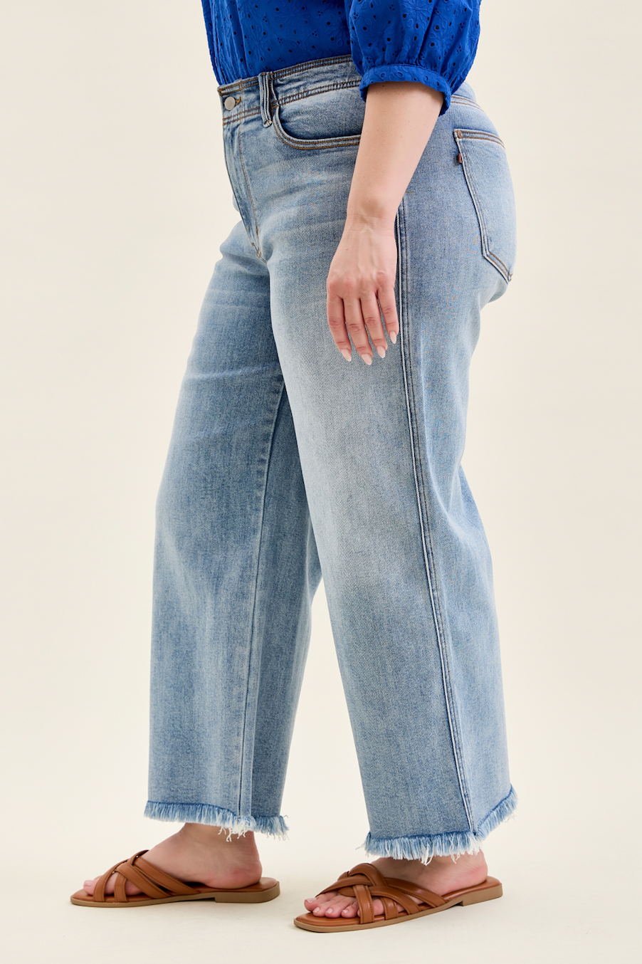 Judy Blue Prairie Sky Wide Leg Jeans