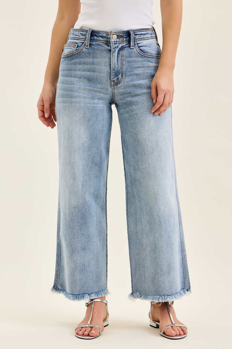 Judy Blue Prairie Sky Wide Leg Jeans