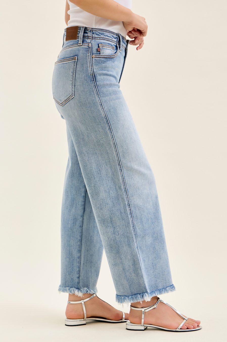 Judy Blue Prairie Sky Wide Leg Jeans