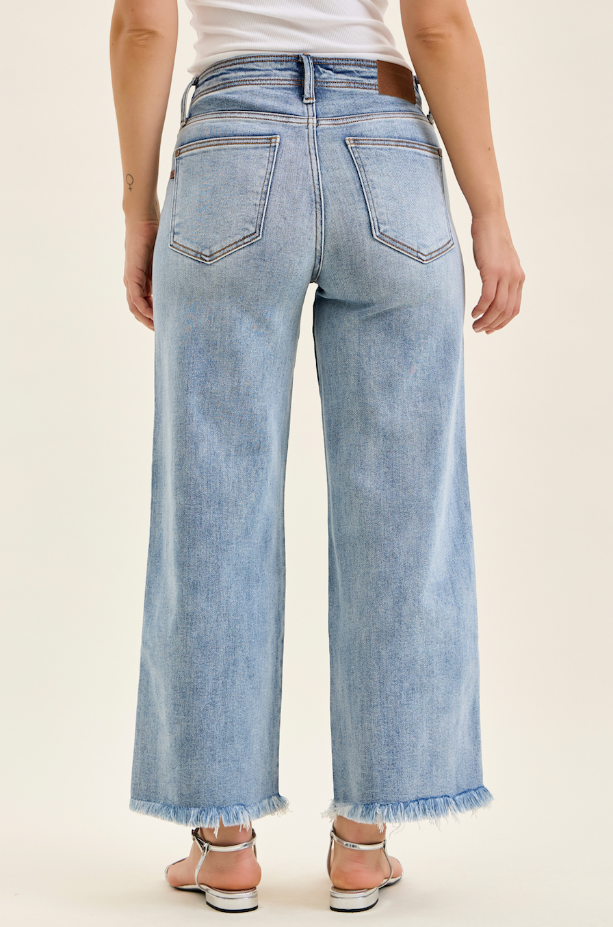 Judy Blue Prairie Sky Wide Leg Jeans