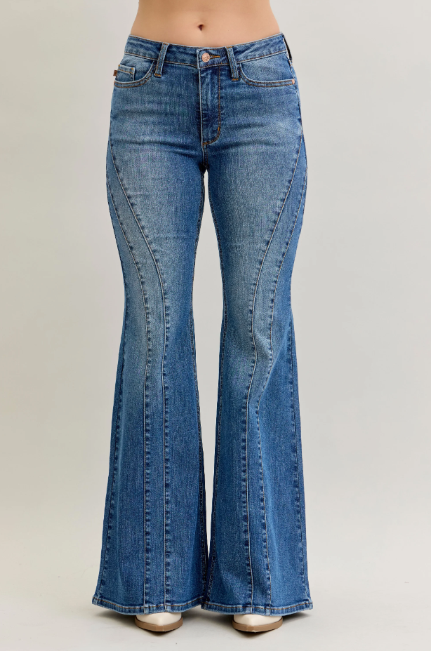 Judy Blue Jacqueline Seam Flare Jeans