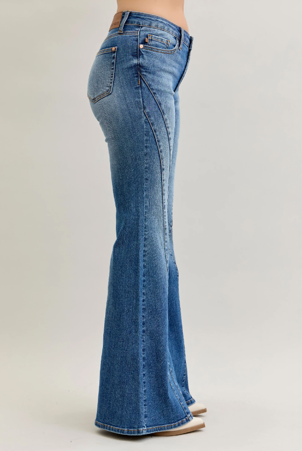 Judy Blue Jacqueline Seam Flare Jeans