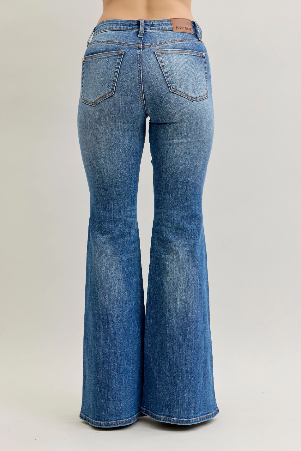 Judy Blue Jacqueline Seam Flare Jeans