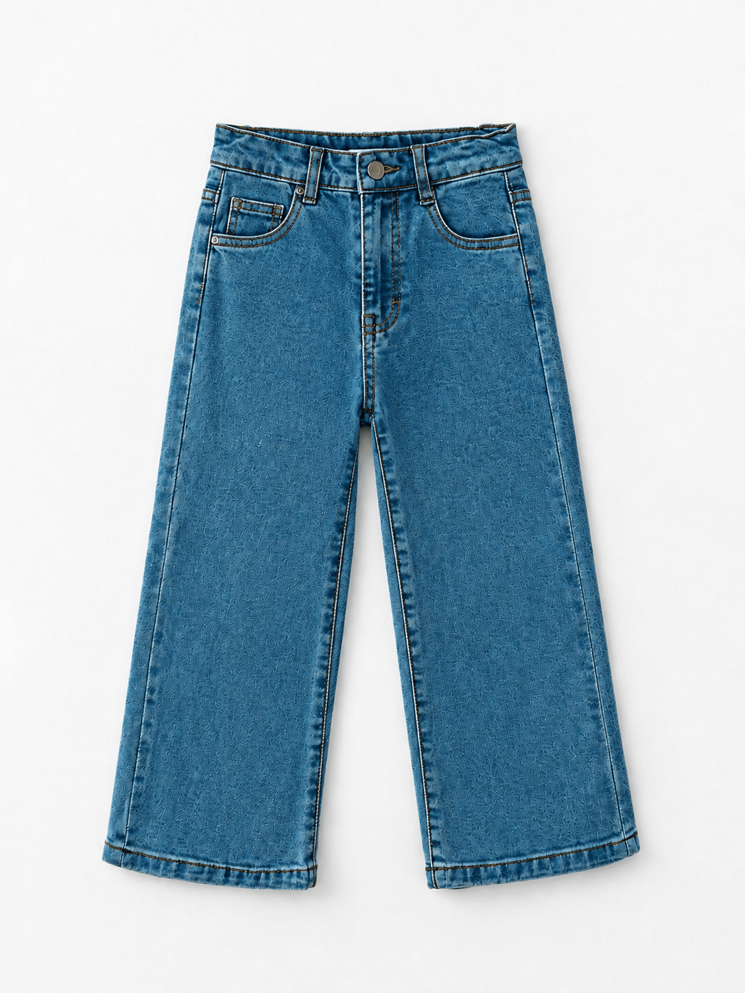 Girls Wide Leg Denim Jeans