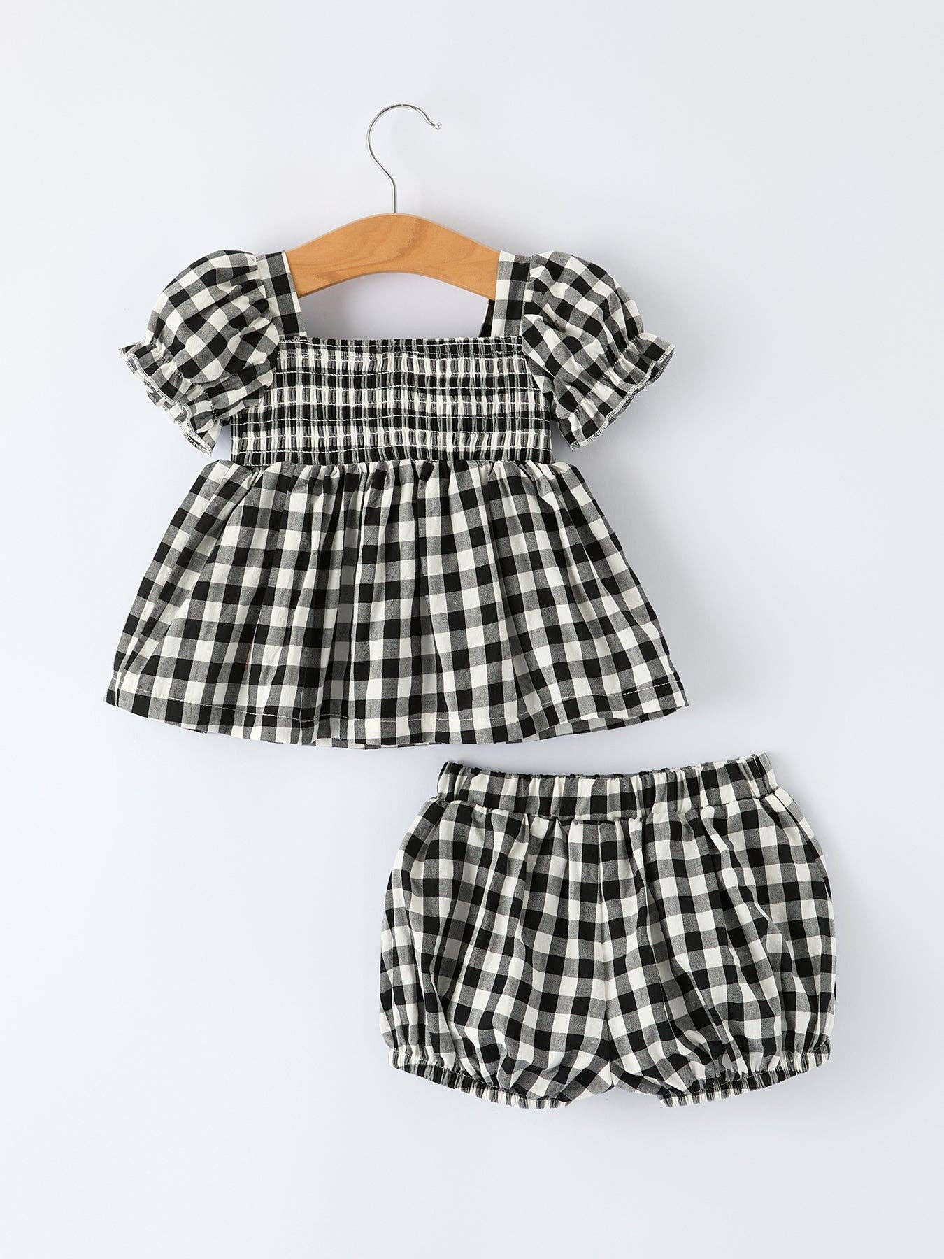 Porch Swing Gingham Bloomer Set