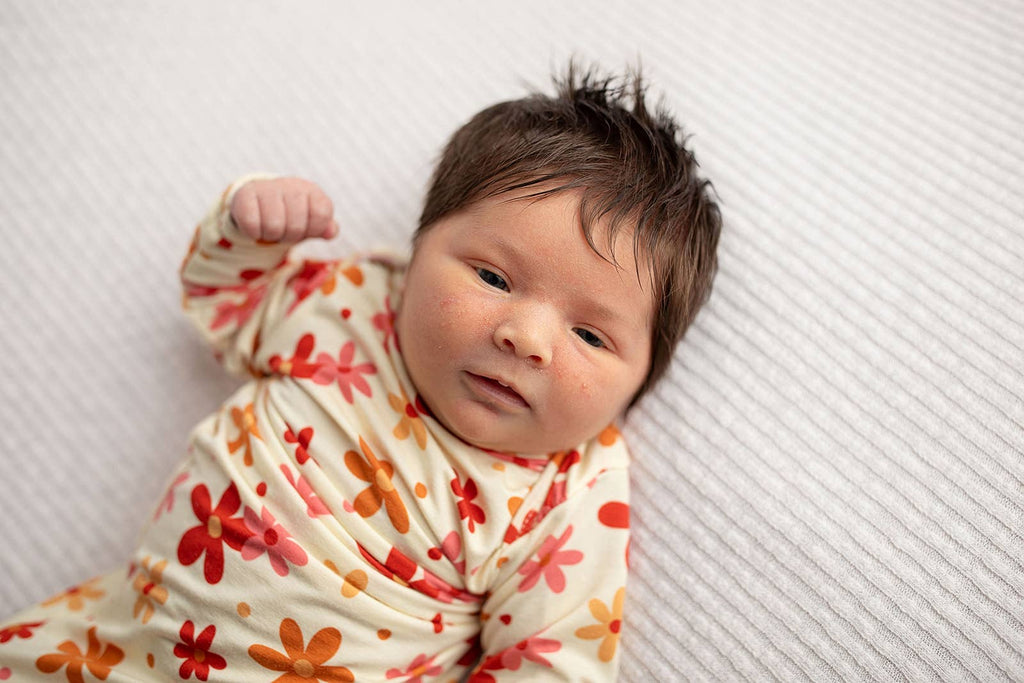 Groovy Garden Newborn Baby Gown